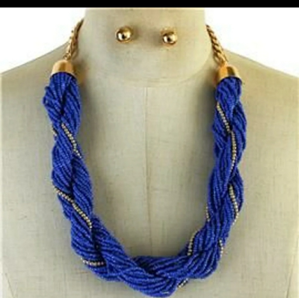 Bead Thread Necklace Set